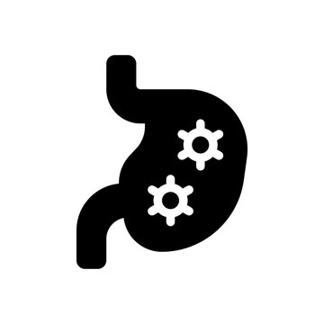 digestion glyph icon