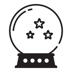 magician ball icon vector