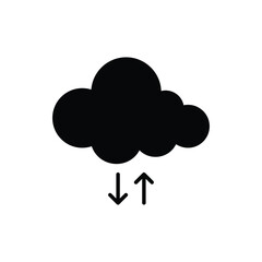 Cloud Computing icon vector stock illustration.