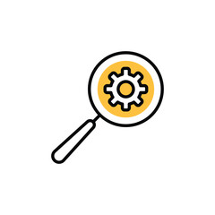 Search icon vector stock illustration.