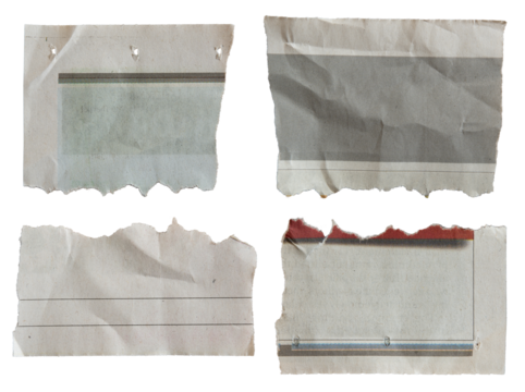 Torn Newspaper paper for using as text background
