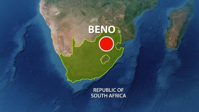 Map of Benoni, South Africa