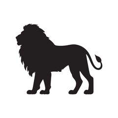 lion silhouette vector