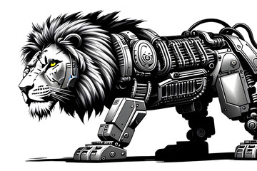 cybertic lion Generative AI
