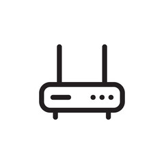 Router vector icon. Router flat sign design. Router distance symbol pictogram. UX UI icon