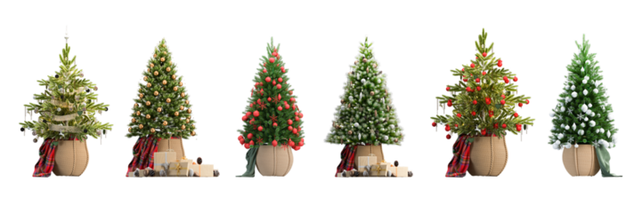 christmas decoration isolated on white