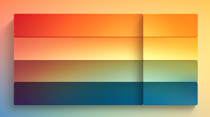 Obraz premium A background composed of multicolored gradient waves. Generative AI 