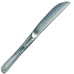 watercolor hand drawn kitchenware tools