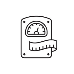 Scale weight vector icon. Scale weight flat sign design. Scale weight symbol pictogram. UX UI icon