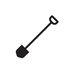 Shovel vector icon. Shovel flat sign design. Shovel symbol pictogram. UX UI icon