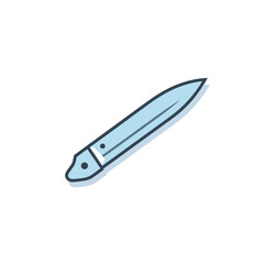 Vector of a pen placed on a wooden table