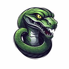 Obraz premium Esport vector logo snake, snake icon, snake head, vector, sticker