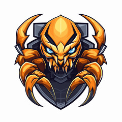 Esport vector logo scorpion, scorpion icon, scorpion head, vector, sticker