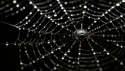 Obraz premium creepy spider webs halloween