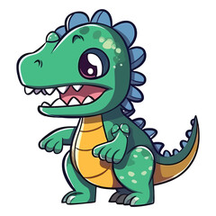 Obraz premium 2d Cute Carcharodontosaurus Dinosaur