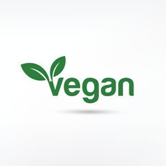  Vegan Bio, Ecology, Organic logo and icon, label, tag Isolated on white background