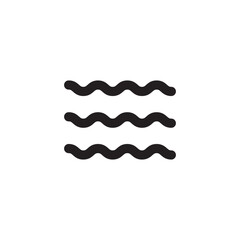 Wave vector icon. Waves flat sign design. Sea waves symbol pictogram. UX UI icon