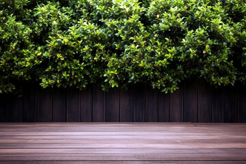 Garden fence with copy space.