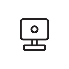 Web camera vector icon. Web camera flat sign design. Web camera symbol pictogram. UX UI icon