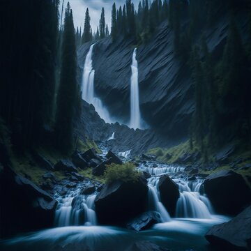 waterfall in the forest