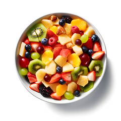 Generative AI Fruit salad Image - Ideal for Culinary Websites and Blogs
