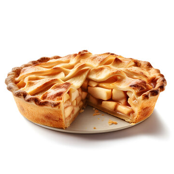 Photorealism Apple pie - Generative AI Image Perfect for Cooking Blogs and Websites