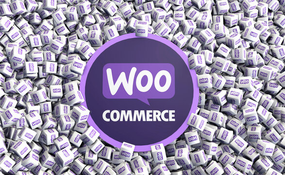 WooCommerce,  WooCommerce Logo, Social Media Image - Social Media Visual Design (3D Rendering)