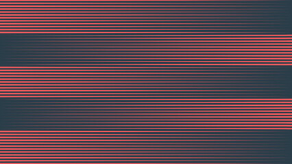 Linear Halftone Pattern Vector Texture Red Black Colour Dynamic Striped Abstraction. Retrowave Synthwave Retro Futurism Art Style Straight Lines Neat Decoration. Half Tone Textured Abstract Background - 623795828