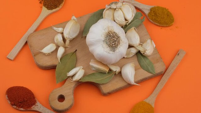 garlic and spices