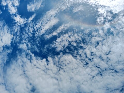 Modeling of clouds spreading in the sky