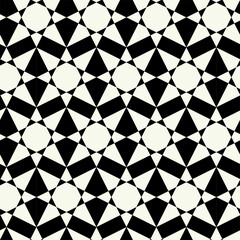 Vector monochrome geometric pattern in simple graphic design. Fashion trendy geometry. Vector illustration.