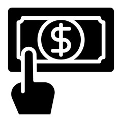 money glyph icon
