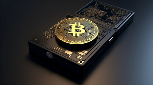Crypto hardware wallet for bitcoin storage, Generative Ai