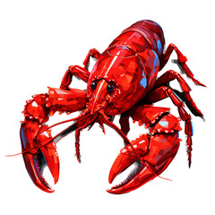 Lobster watercolor vector illustration,Sea food