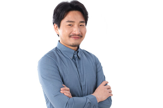Confident business middle-aged man
