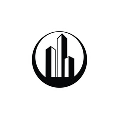 simple and clean building vector
