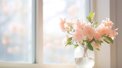 Garden View. A Glimpse of Nature's Splendor from the Window