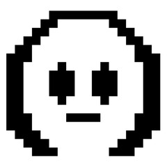 Fototapeta premium Halloween Grim Goblin pixel icon