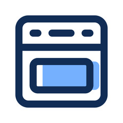 oven filled line icon