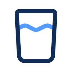 glass outline color icon