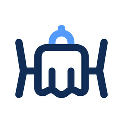 dining table outline color icon
