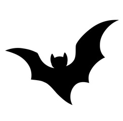 Cute bat halloween silhouette