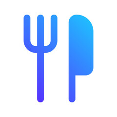 cutlery gradient fill icon