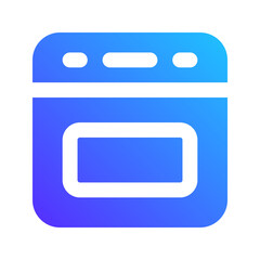 oven gradient fill icon