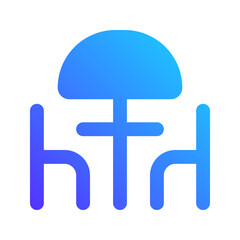 Obraz premium outdoor seating gradient fill icon