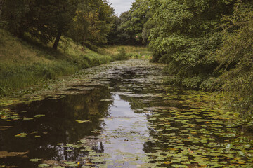The beautiful ramparts of Fredericia in Denmark