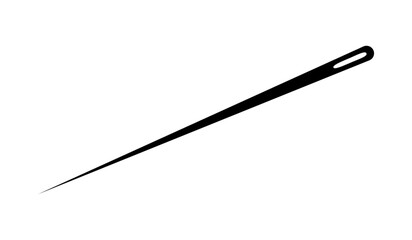 Needle icon. Vector sewing needle illustration.