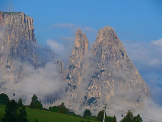 Santner Spitz am Schlern, Dolomiten in Italien