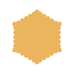 Shortbread cookies on a white background.