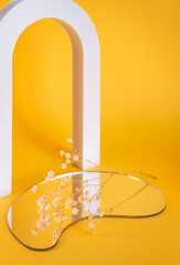 wedding background with white flowers close up